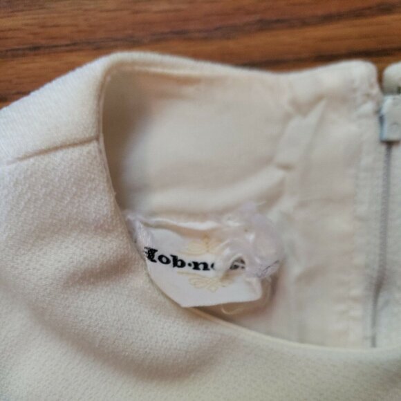 60s Belted Knit Dress Sz 10 Sleeveless Hob Nobber Stewardess Vintage Mod Sheath - Picture 10 of 11